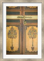 Woodwork Detail, House of the Grand Vizier, Palais de la Bahia, Marrakech, Morocco Fine Art Print