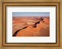 View of Namib Desert sand dunes, Namib-Naukluft Park, Sossusvlei, Namibia, Africa Fine Art Print