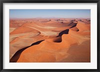 View of Namib Desert sand dunes, Namib-Naukluft Park, Sossusvlei, Namibia, Africa Fine Art Print