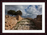Tunisia, Carthage, Roman Villas, Ancient Architecture Fine Art Print