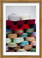 Tunisia, Grand Souq des Chechias, Market, Fez hats Fine Art Print