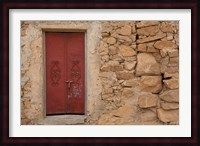 Tunisia, Ksour Area, Ezzahra, village doorway Fine Art Print