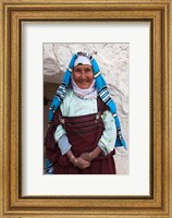 Tunisia, Ksour Area, Matmata, older Berber woman Fine Art Print