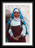 Tunisia, Ksour Area, Matmata, older Berber woman Fine Art Print