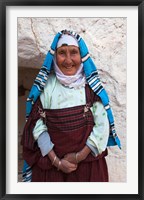 Tunisia, Ksour Area, Matmata, older Berber woman Fine Art Print