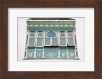 Tunisia, Mahdia, window, moorish architecture Fine Art Print