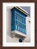 Tunisia, Sidi Bou Said, building detail Fine Art Print