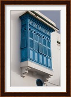 Tunisia, Sidi Bou Said, building detail Fine Art Print