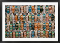 Tunisia, Tunis, Carthage, Market, babouches slippers Framed Print