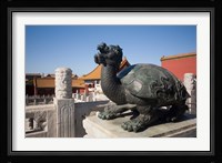 Turtle statue, Chinese symbol, Forbidden City, Beijing Fine Art Print