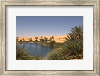 Umm El Ma Lake, Erg Awbari, Sahara Desert, Fezzan, Libya Fine Art Print