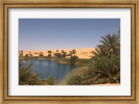 Umm El Ma Lake, Erg Awbari, Sahara Desert, Fezzan, Libya Fine Art Print