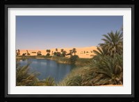 Umm El Ma Lake, Erg Awbari, Sahara Desert, Fezzan, Libya Fine Art Print