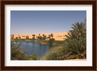 Umm El Ma Lake, Erg Awbari, Sahara Desert, Fezzan, Libya Fine Art Print