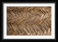 West Africa, Ghana, Yendi. Woven thatch. Fine Art Print