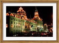 View of Colonial-style Buildings Along the Bund, Shanghai, China Fine Art Print