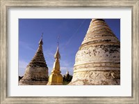 Whitewashed Stupas, Bagan, Myanmar Fine Art Print