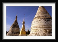 Whitewashed Stupas, Bagan, Myanmar Fine Art Print