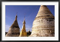 Whitewashed Stupas, Bagan, Myanmar Fine Art Print