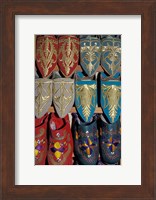 Traditionally Embroidered Babouches, Morocco Fine Art Print
