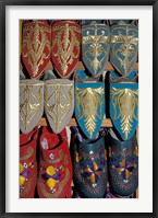 Traditionally Embroidered Babouches, Morocco Framed Print