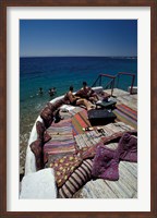 Village Cafe and Terrace on the Red Sea, Egypt Fine Art Print