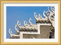 Traditional house with upturned eaves, Zhenyuan, Guizhou, China Fine Art Print