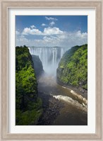 Victoria Falls and Zambezi River, Zimbabwe Fine Art Print