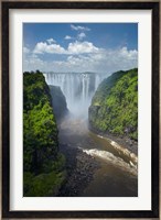 Victoria Falls and Zambezi River, Zimbabwe Fine Art Print