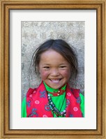 Young Tibetan Girl, Sakya Monastery, Tibet, China Fine Art Print