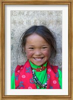 Young Tibetan Girl, Sakya Monastery, Tibet, China Fine Art Print