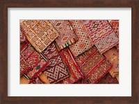 Woven Fabrics, Essaouira, Morocco Fine Art Print