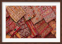 Woven Fabrics, Essaouira, Morocco Fine Art Print