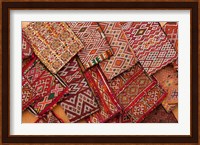 Woven Fabrics, Essaouira, Morocco Fine Art Print