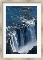 Zambezi River Flowing over Victoria Falls, Mosi-Oa-Tunya National Park, Zambia Fine Art Print