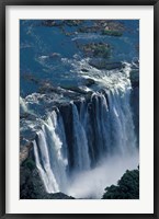 Zambezi River Flowing over Victoria Falls, Mosi-Oa-Tunya National Park, Zambia Fine Art Print