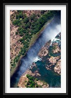 Zimbabwe, Victoria Falls, border of Zambia/Zimbabwe Framed Print