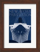 Passage Atlantique Blueprint Fine Art Print