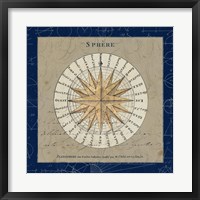 Sphere Compass Blue Fine Art Print