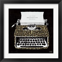 Analog Jungle Typewriter Framed Print