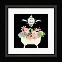 Bain du Jardin I Black Framed Print