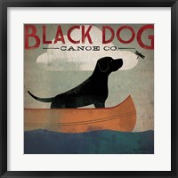 Black Dog Canoe Fine Art Print