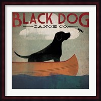 Black Dog Canoe Fine Art Print