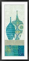 Blue Spice Stripe Panel I Fine Art Print