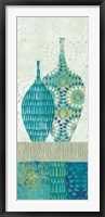 Blue Spice Stripe Panel I Fine Art Print