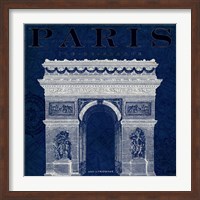 Blueprint Arc de Triomphe Fine Art Print