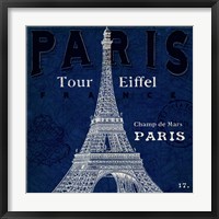 Blueprint Tour Eiffel Framed Print