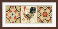 Bohemian Rooster Panel I Fine Art Print