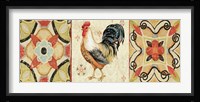 Bohemian Rooster Panel I Framed Print