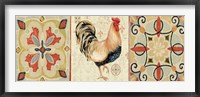 Bohemian Rooster Panel II Fine Art Print